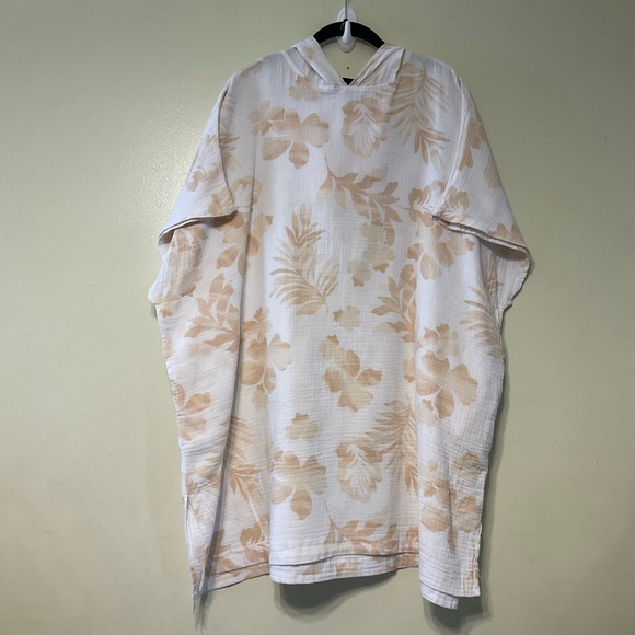 Sanctuary Floral Hooded Gauze Cover-up Size Medium 100%cotton Beach vacation - Picture 2 of 11